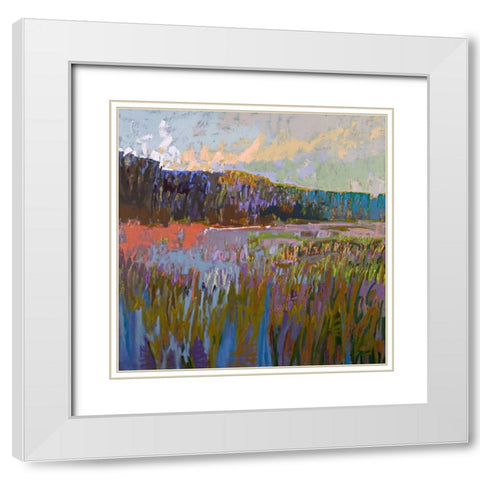 More than the Eye Can See White Modern Wood Framed Art Print with Double Matting by Schmidt, Jane