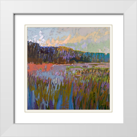 More than the Eye Can See White Modern Wood Framed Art Print with Double Matting by Schmidt, Jane