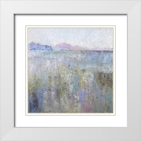 Paysage Thirteen White Modern Wood Framed Art Print with Double Matting by Schmidt, Jane