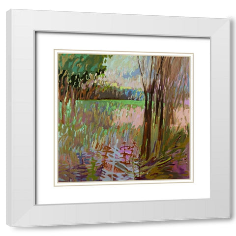 View from the Roadside White Modern Wood Framed Art Print with Double Matting by Schmidt, Jane