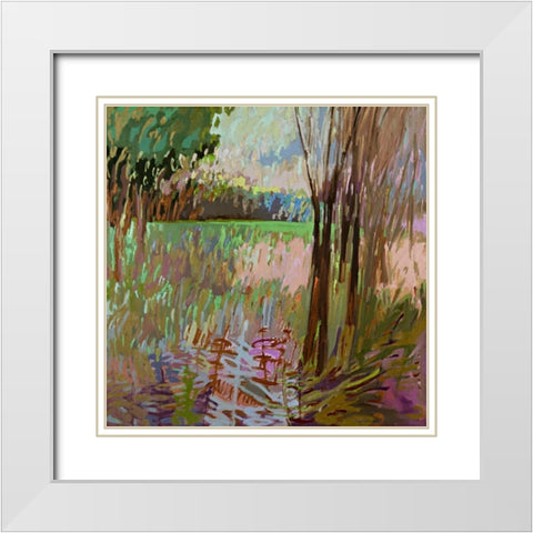 View from the Roadside White Modern Wood Framed Art Print with Double Matting by Schmidt, Jane
