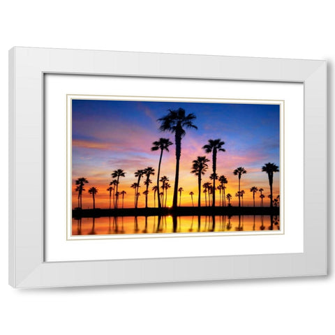 Prelude White Modern Wood Framed Art Print with Double Matting by Sie, Lee