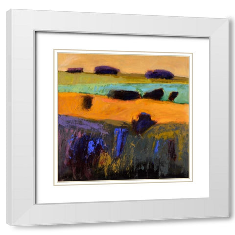 From What I Imagined White Modern Wood Framed Art Print with Double Matting by Schmidt, Jane