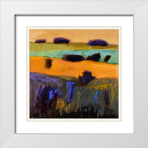 From What I Imagined White Modern Wood Framed Art Print with Double Matting by Schmidt, Jane
