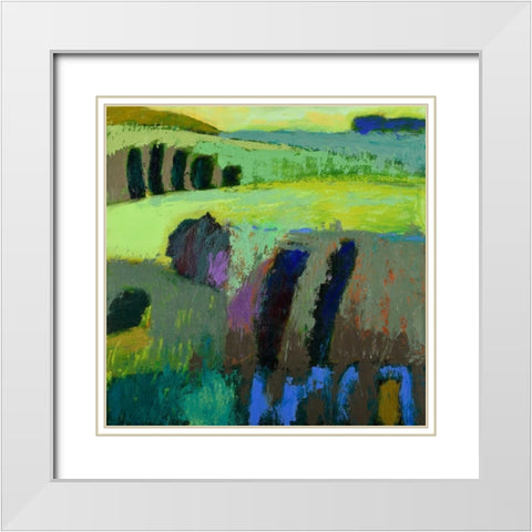 From What I Thought White Modern Wood Framed Art Print with Double Matting by Schmidt, Jane