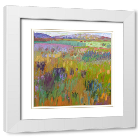 After a Spring Rain White Modern Wood Framed Art Print with Double Matting by Schmidt, Jane