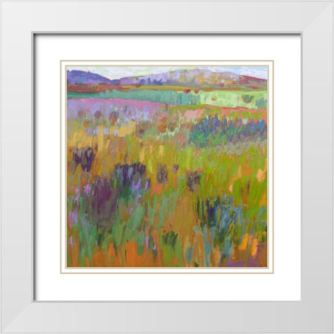 After a Spring Rain White Modern Wood Framed Art Print with Double Matting by Schmidt, Jane