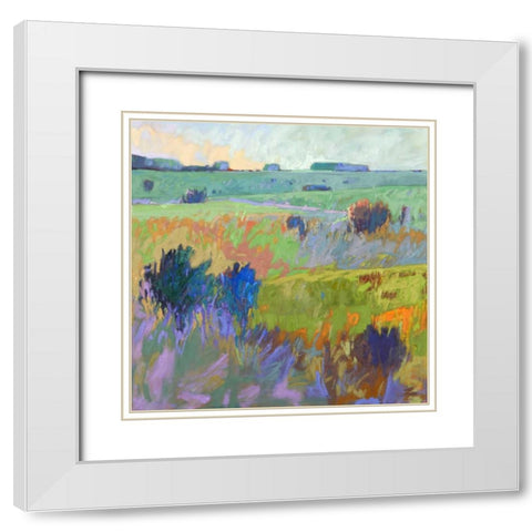 From Here to There White Modern Wood Framed Art Print with Double Matting by Schmidt, Jane