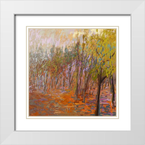 From Where I Stood White Modern Wood Framed Art Print with Double Matting by Schmidt, Jane