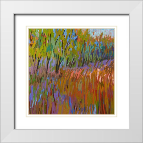 Pastoral XVII White Modern Wood Framed Art Print with Double Matting by Schmidt, Jane
