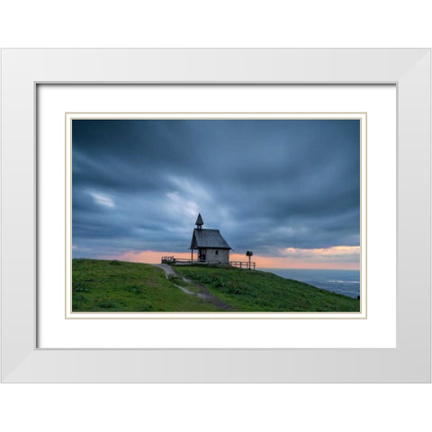 Close To Heaven White Modern Wood Framed Art Print with Double Matting by Schneidersmann, Anne