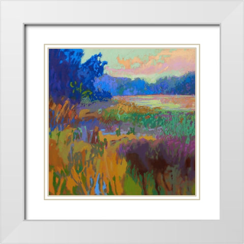Pastoral XV White Modern Wood Framed Art Print with Double Matting by Schmidt, Jane
