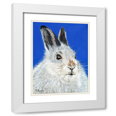 Calgary Jack White Modern Wood Framed Art Print with Double Matting by Symons, Melissa
