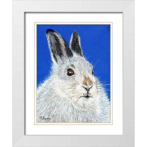 Calgary Jack White Modern Wood Framed Art Print with Double Matting by Symons, Melissa
