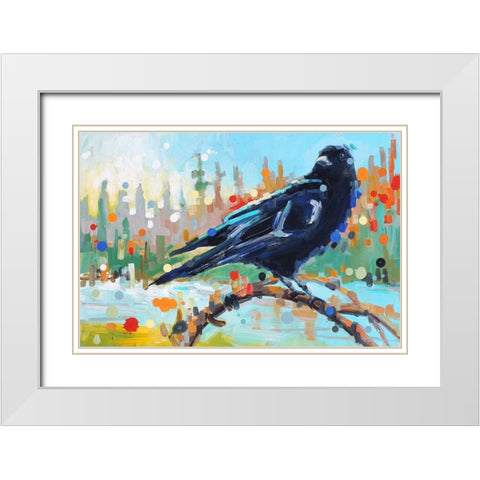 A Thousand Times White Modern Wood Framed Art Print with Double Matting by Swanson, Adam