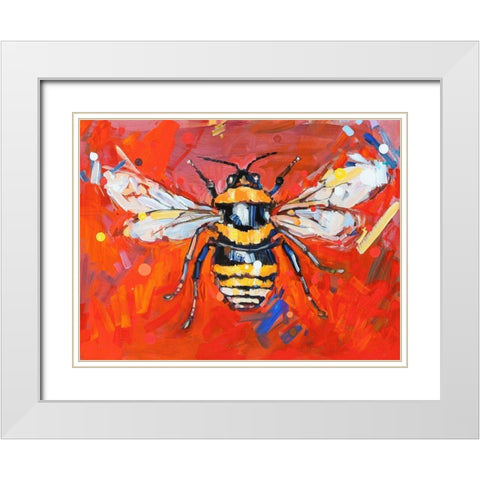 Every Shining Flower White Modern Wood Framed Art Print with Double Matting by Swanson, Adam