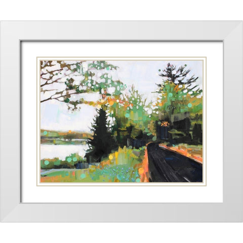 Star Splitter White Modern Wood Framed Art Print with Double Matting by Swanson, Adam