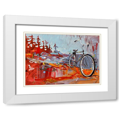 When I Die, Set Me Free White Modern Wood Framed Art Print with Double Matting by Swanson, Adam