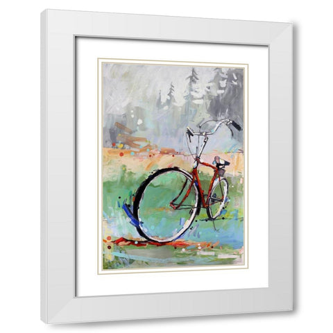 When I Rise White Modern Wood Framed Art Print with Double Matting by Swanson, Adam