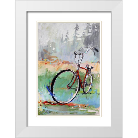 When I Rise White Modern Wood Framed Art Print with Double Matting by Swanson, Adam