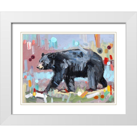 Wild Heart White Modern Wood Framed Art Print with Double Matting by Swanson, Adam