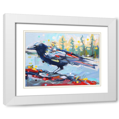 Working Backwards White Modern Wood Framed Art Print with Double Matting by Swanson, Adam