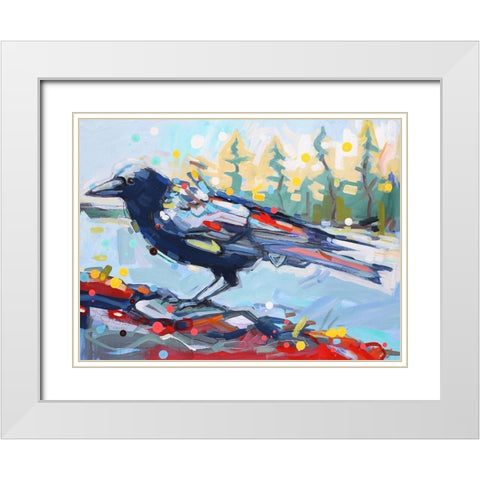 Working Backwards White Modern Wood Framed Art Print with Double Matting by Swanson, Adam