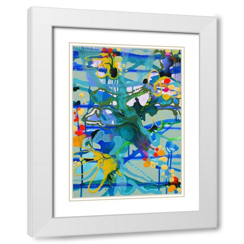 One Piece White Modern Wood Framed Art Print with Double Matting by Siegmann, Sofie