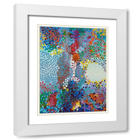 Vreniaâ‚¬â„¢s Stories White Modern Wood Framed Art Print with Double Matting by Siegmann, Sofie