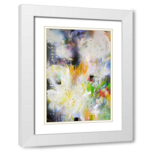 Donaâ‚¬â„¢t Forget Your Dreams No. 1 White Modern Wood Framed Art Print with Double Matting by Schubert, Bea Garding