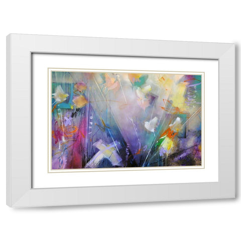 Open Cages No. 12 White Modern Wood Framed Art Print with Double Matting by Schubert, Bea Garding