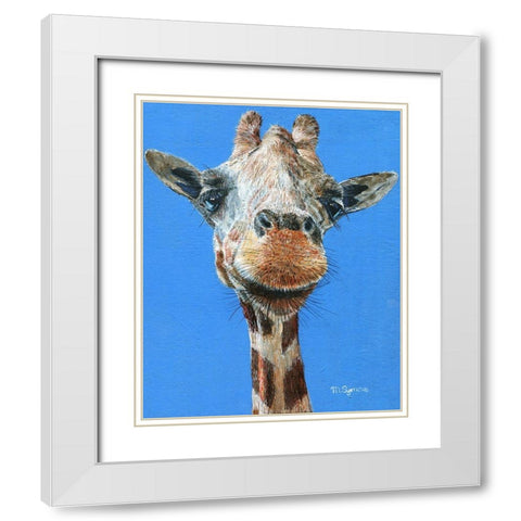 Norman White Modern Wood Framed Art Print with Double Matting by Symons, Melissa