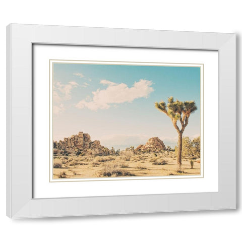 Winter in the Desert No. 3 White Modern Wood Framed Art Print with Double Matting by Soffia, Myan