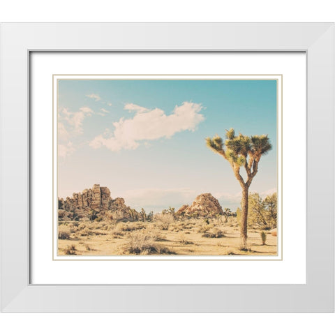 Winter in the Desert No. 3 White Modern Wood Framed Art Print with Double Matting by Soffia, Myan