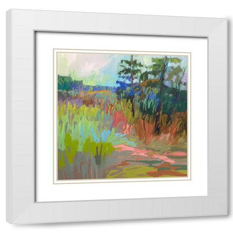 Out There White Modern Wood Framed Art Print with Double Matting by Schmidt, Jane