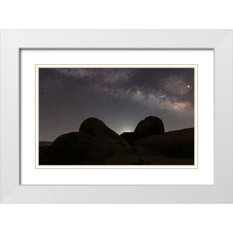 Before Moonrise White Modern Wood Framed Art Print with Double Matting by Severn, Shawn/Corinne