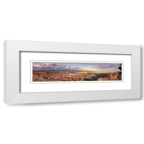 Sunset Storm Clouds White Modern Wood Framed Art Print with Double Matting by Severn, Shawn/Corinne