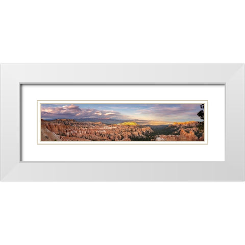 Sunset Storm Clouds White Modern Wood Framed Art Print with Double Matting by Severn, Shawn/Corinne