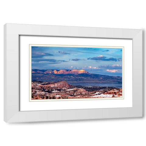 Last Light White Modern Wood Framed Art Print with Double Matting by Severn, Shawn/Corinne