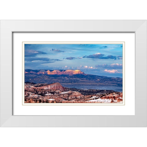 Last Light White Modern Wood Framed Art Print with Double Matting by Severn, Shawn/Corinne
