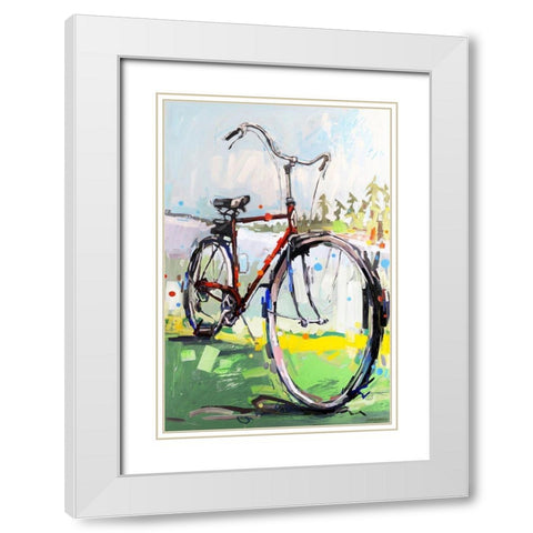 Get My Feet Up White Modern Wood Framed Art Print with Double Matting by Swanson, Adam