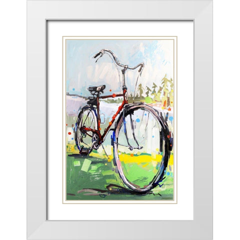 Get My Feet Up White Modern Wood Framed Art Print with Double Matting by Swanson, Adam