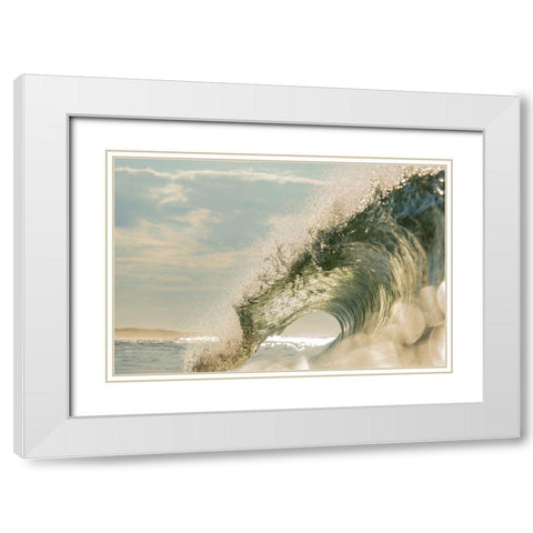 Glitz White Modern Wood Framed Art Print with Double Matting by Sieczkiewicz, David A.