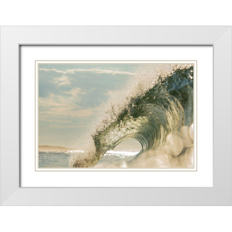 Glitz White Modern Wood Framed Art Print with Double Matting by Sieczkiewicz, David A.