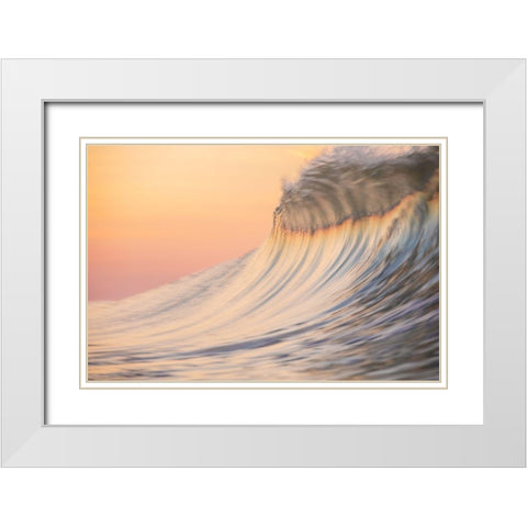 Sherbert White Modern Wood Framed Art Print with Double Matting by Sieczkiewicz, David A.