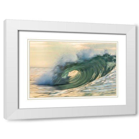 Viridity White Modern Wood Framed Art Print with Double Matting by Sieczkiewicz, David A.