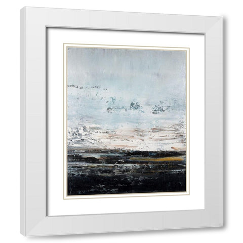 Dark Earth No. 3 White Modern Wood Framed Art Print with Double Matting by Smach, Radek
