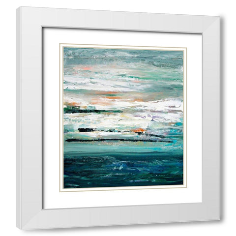 Storm White Modern Wood Framed Art Print with Double Matting by Smach, Radek