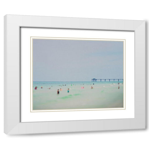 Dreams of The Gulf Coast White Modern Wood Framed Art Print with Double Matting by Soffia, Myan