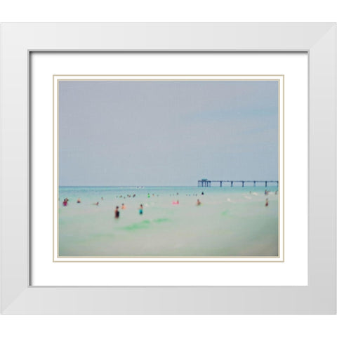 Dreams of The Gulf Coast White Modern Wood Framed Art Print with Double Matting by Soffia, Myan